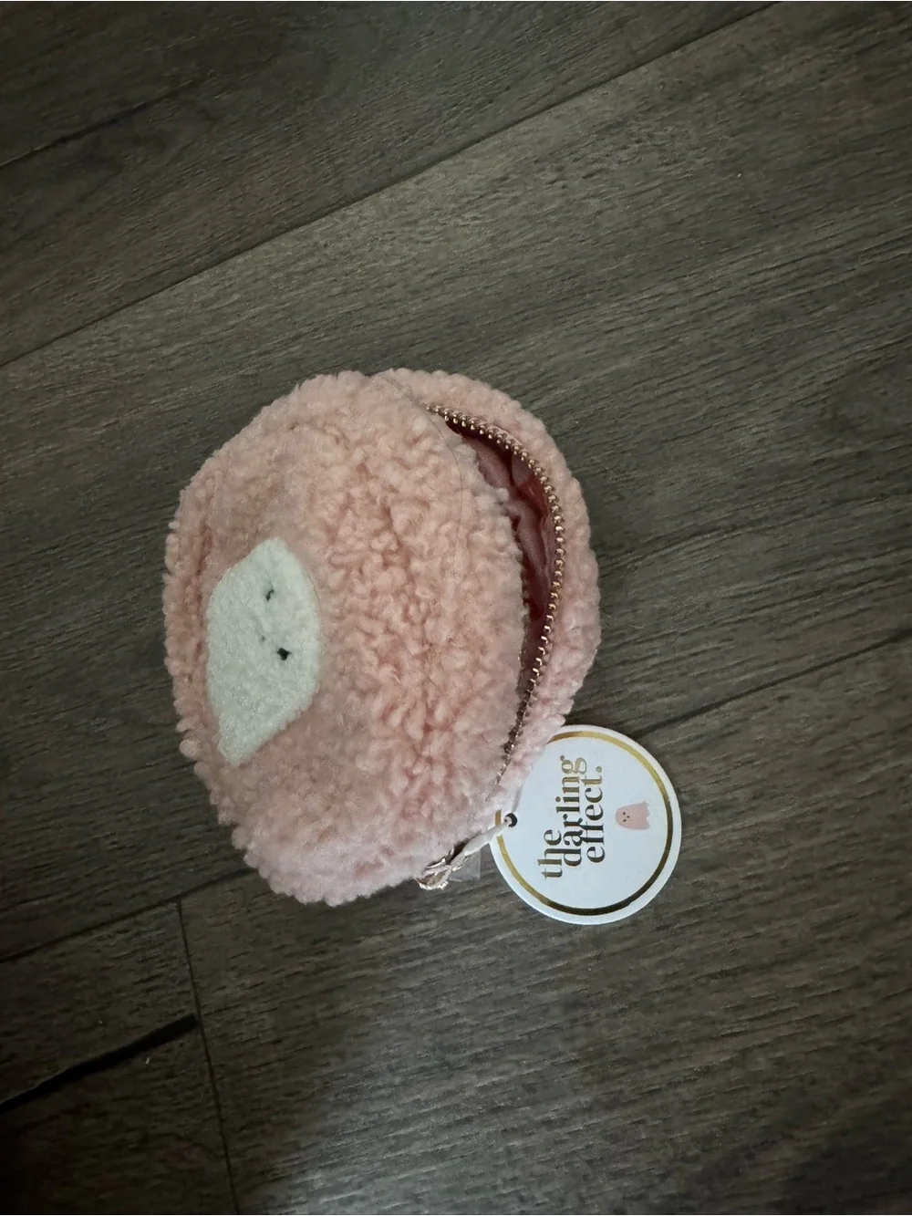 Pink Plush Ghost Coin Pouch